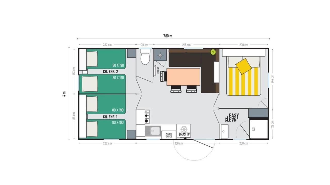 Mobil-Home 6 Pers Coeur De Vendee Le Pont Leger Ngoại thất bức ảnh